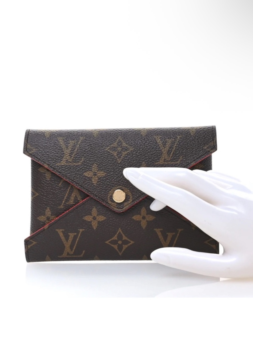 Authentic Louis Vuitton Monogram Medium Kirigami Pochette Insert Coquelicot